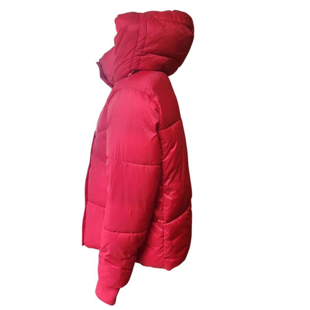 BCBGeneration Premium Performance Women's Red Puffer Jacket with Hood (S) - Picture 5 of 8